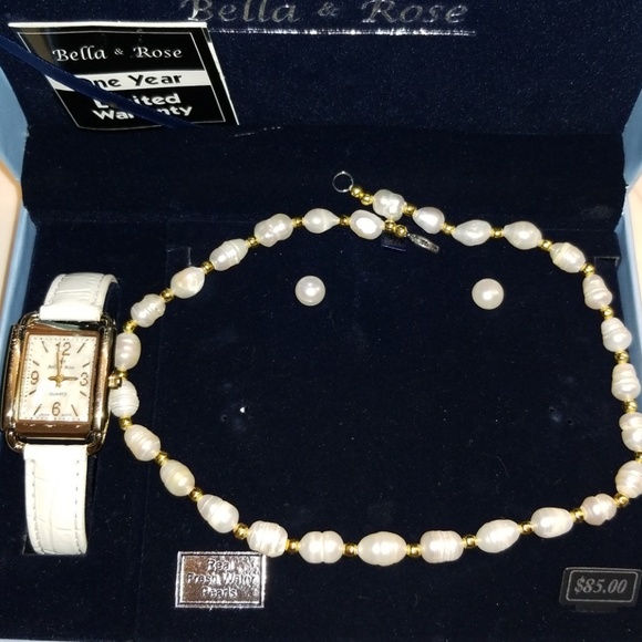 Bella & Rose Fresh Water Pearl Set - Picture 1 of 3